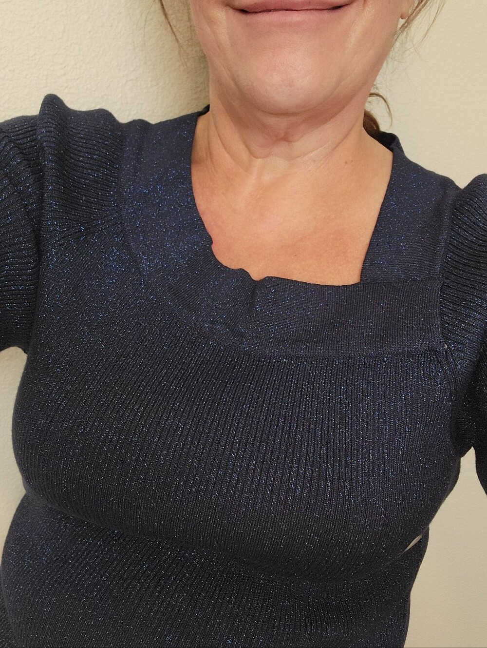 Sparkly Navy Sweater